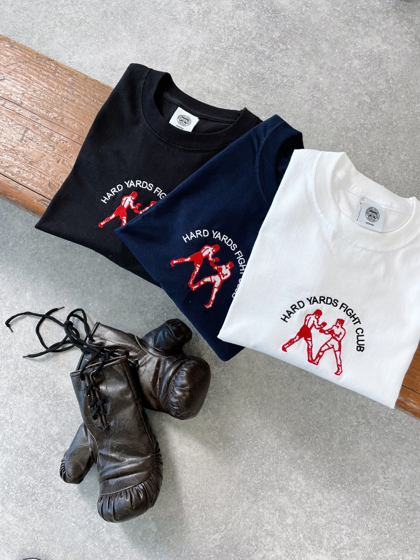 Vice 84 ' Hard Yards Fight Club' Embroidered Tee - Black