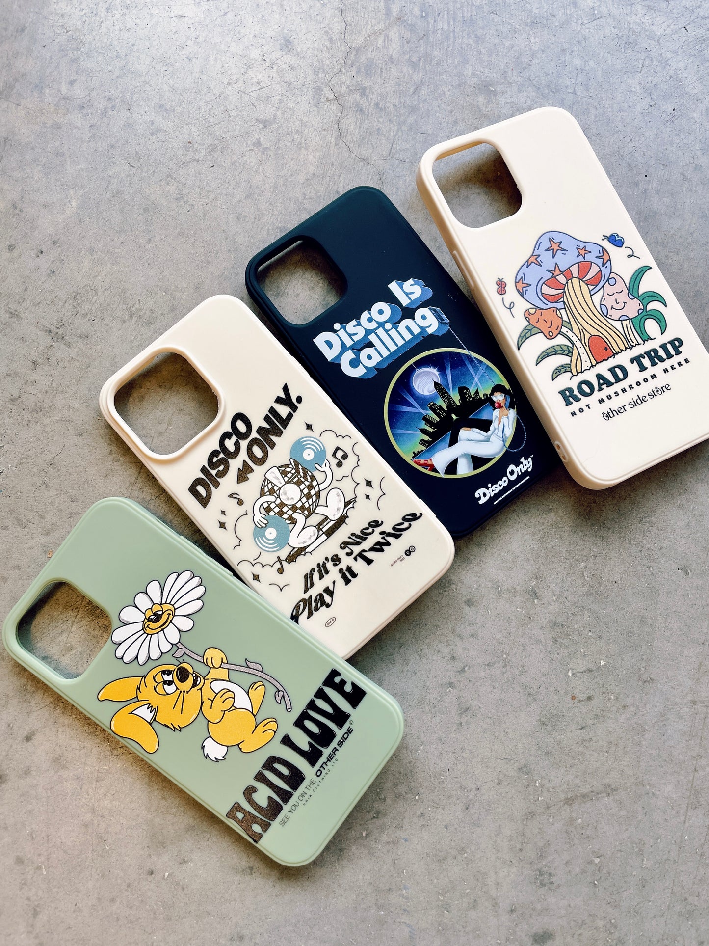 DISCO ONLY 'Play It Twice V4' Phone Case - Off White