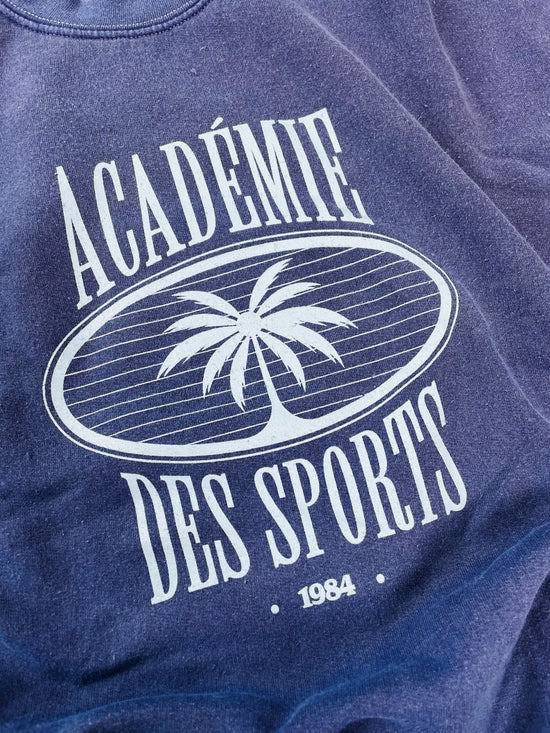 Vice 84 'Palms' Vintage Washed Sweater - French Navy