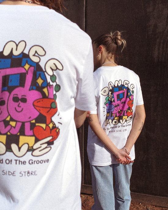 Other Side Store 'Dance and Groove' Tee - White