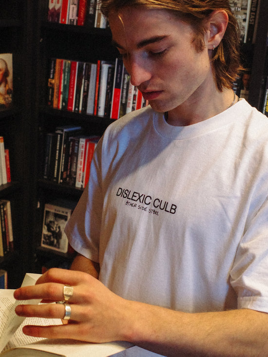 Other Side Store 'Dyslexic Club' Tee - White