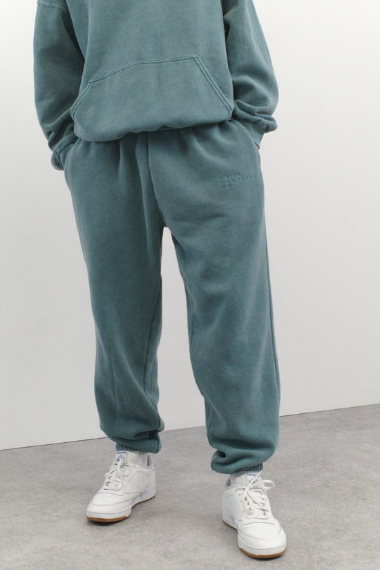 Essentials 'Sets' Vintage Washed Joggers - Steel Blue