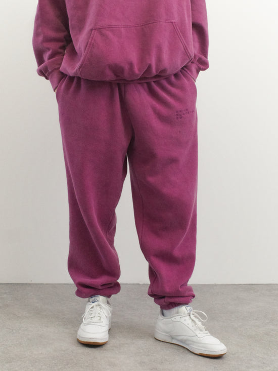 Essentials 'Sets' Vintage Washed Joggers - Berry
