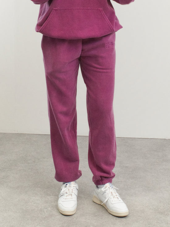 Essentials 'Sets' Vintage Washed Joggers - Berry