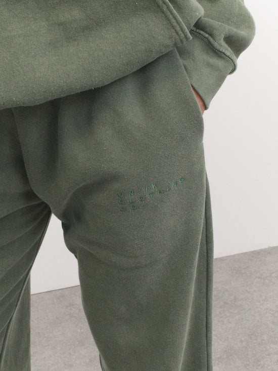 Essentials 'Sets' Vintage Washed Joggers - Khaki