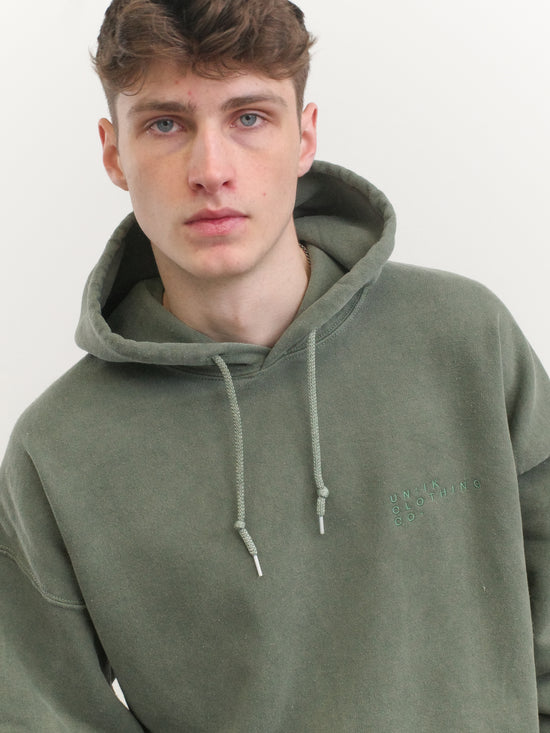 Essentials 'Sets' Vintage Washed Hoodie - Khaki