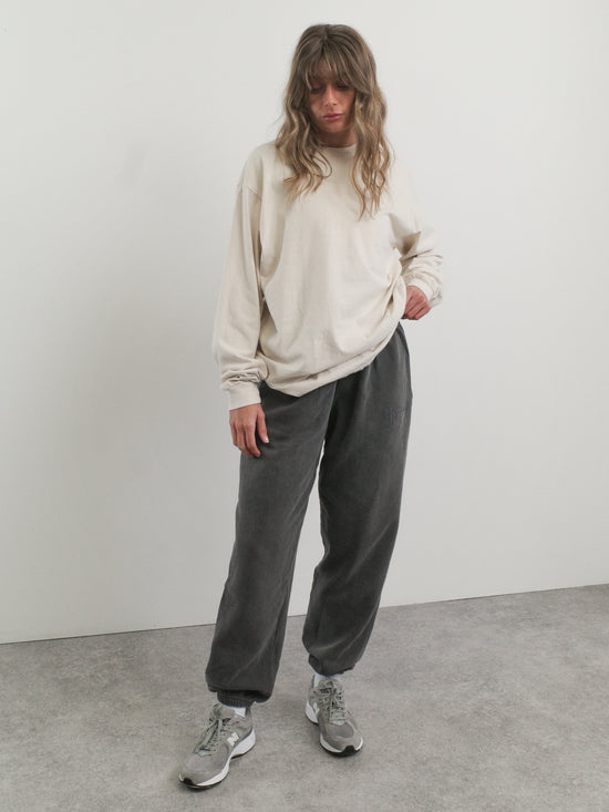 Essentials Vintage Washed Longsleeve Tee - Sand