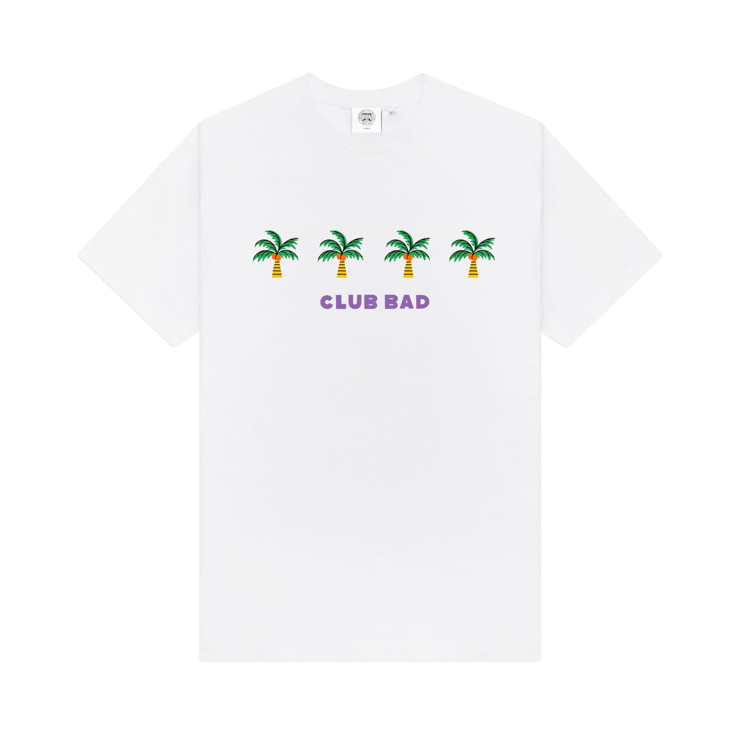 Melé x Club Bad 'Tropical' Tee - White
