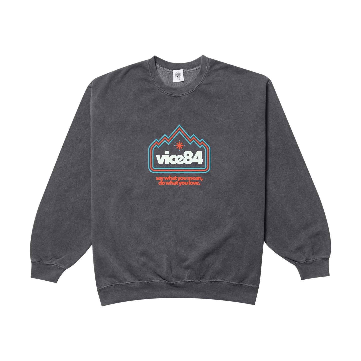 Vice 84 'Discovery' Vintage Washed Sweatshirt - Charcoal – UN:IK Clothing