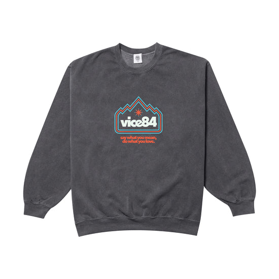 Vice 84 'Discovery' Vintage Washed Sweatshirt - Charcoal