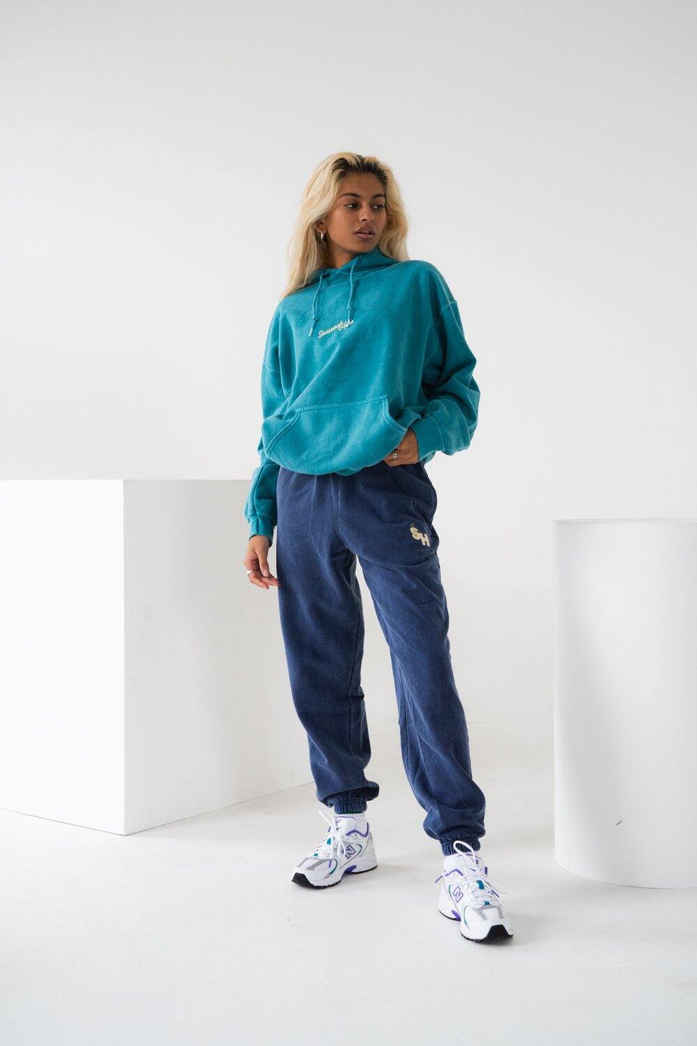 Seasonal Hero 'Fruit' Vintage Washed Joggers - Navy - UN:IK Clothing
