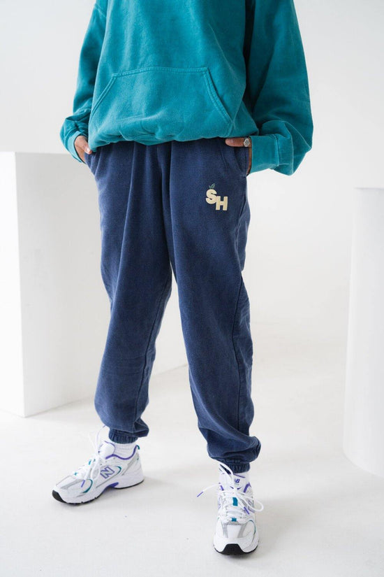 Seasonal Hero 'Fruit' Vintage Washed Joggers - Navy - UN:IK Clothing