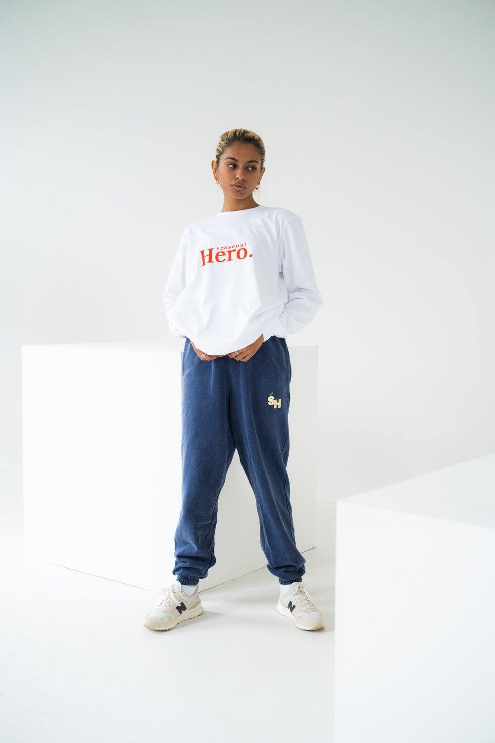 Seasonal Hero 'Fruit' Vintage Washed Joggers - Navy - UN:IK Clothing