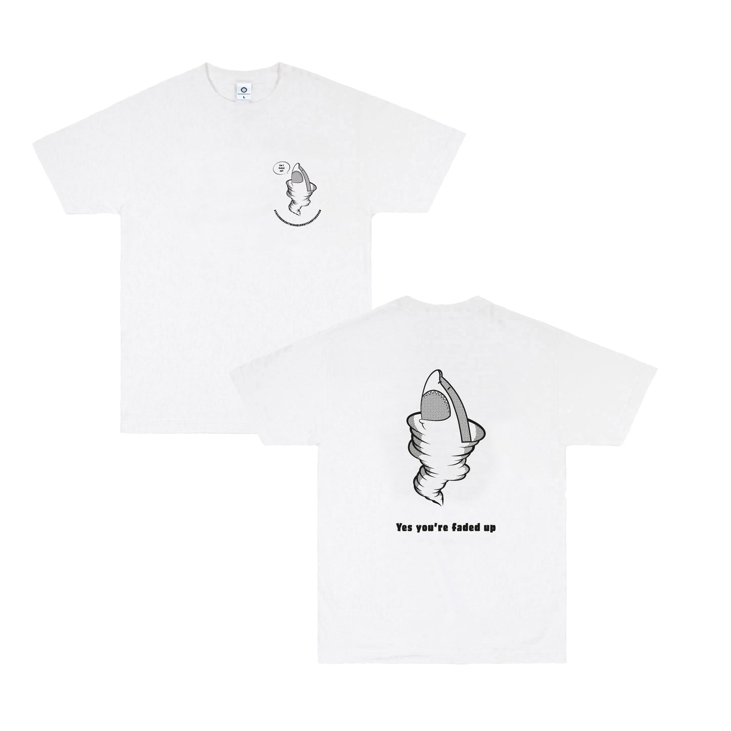 Tailenders 'Sharknado' Tee - White