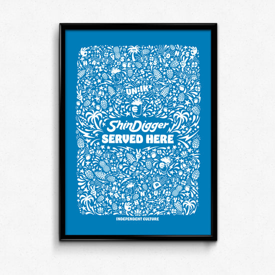 Shindigger X UN:IK 'Served Here' Print - Peach