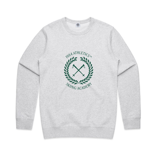 Vice 84 'Ski Academy' Crew Sweater - Ash Grey