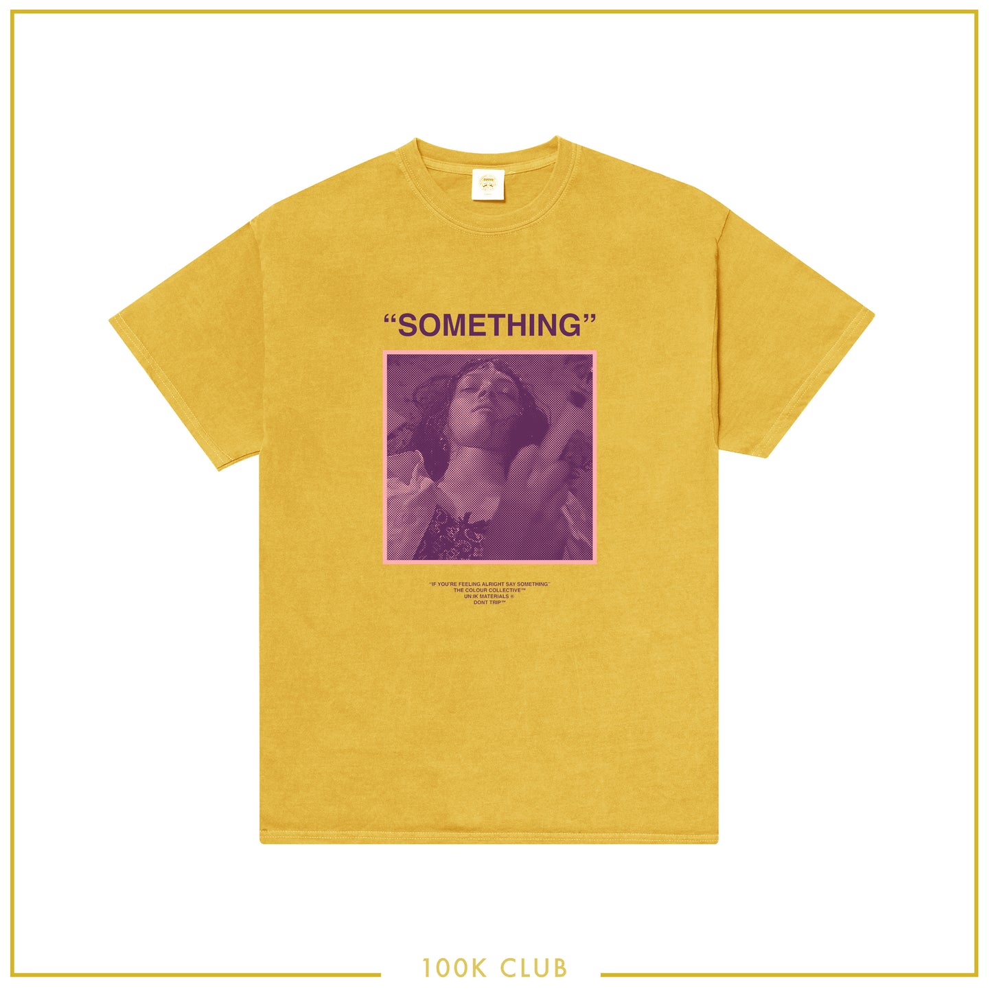Load image into Gallery viewer, Colour Collective &amp;#39;Something&amp;#39; Tee - Vintage Washed Mustard *100K CLUB*

