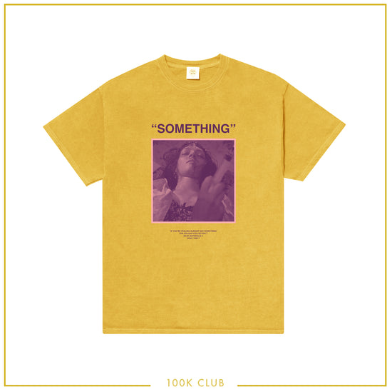 Colour Collective 'Something' Tee - Vintage Washed Mustard *100K CLUB*