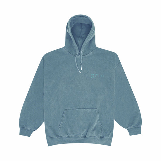 Essentials 'Sets' Vintage Washed Hoodie - Steel Blue