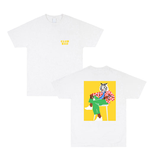 Melé x Club Bad 'Summer Tiger' Tee - White