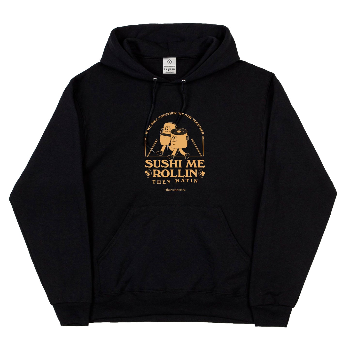 Other Side Store Sushi Me Rollin Hoodie Black