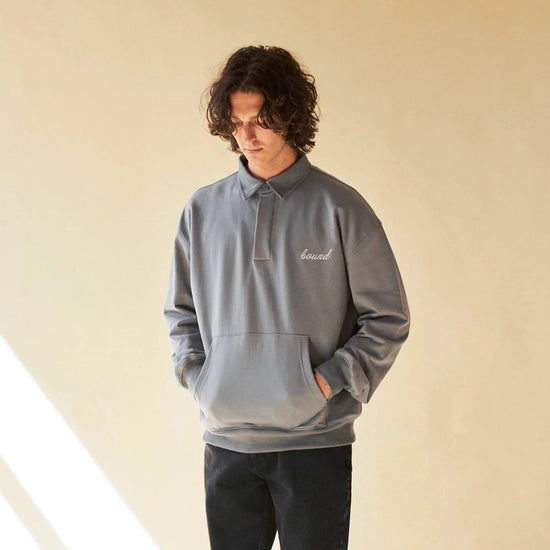 bound 'Sage Grey' Rugby Polo