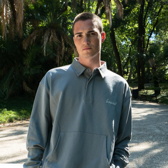 bound 'Sage Grey' Rugby Polo