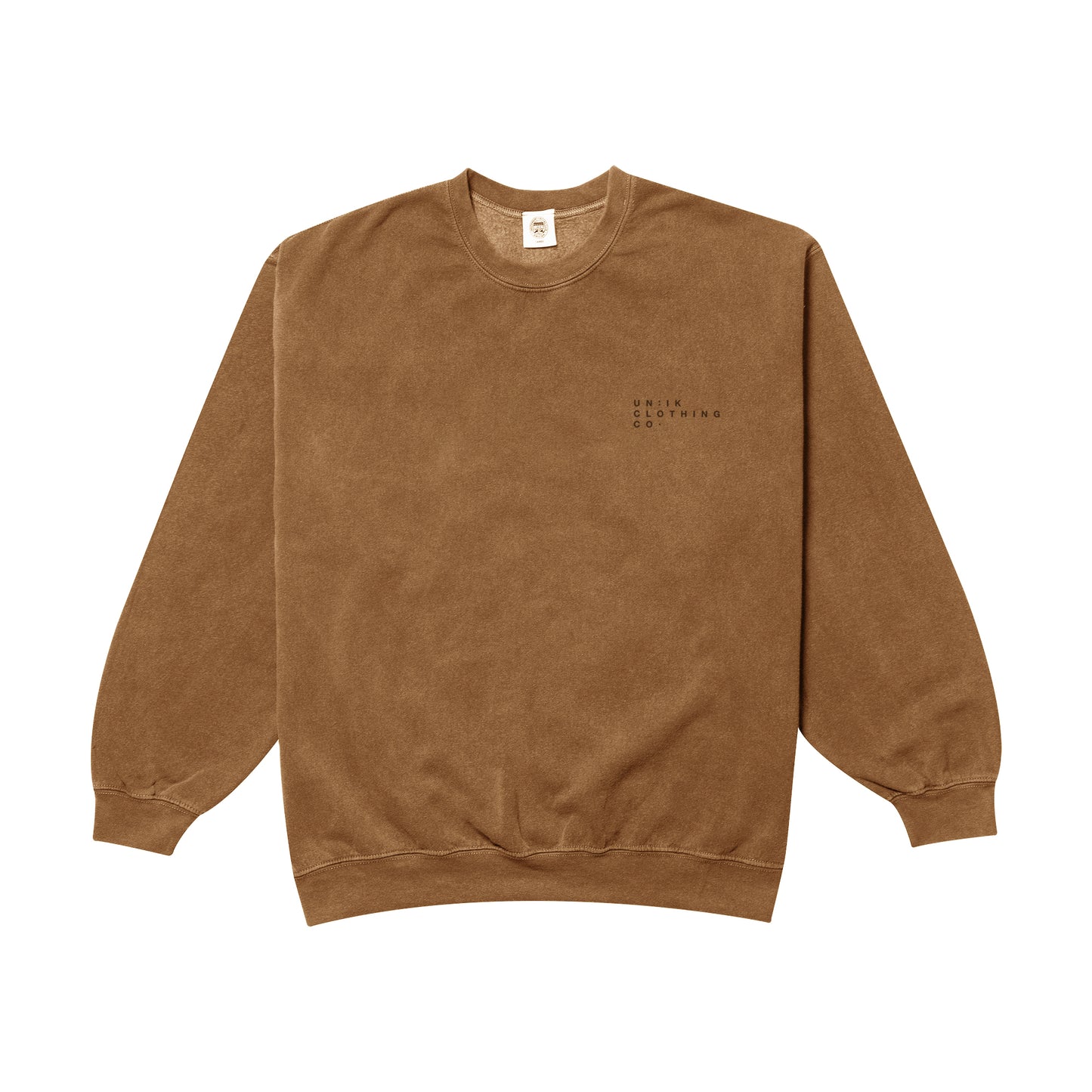 Essentials 'Sets' Vintage Washed Sweater - Caramel