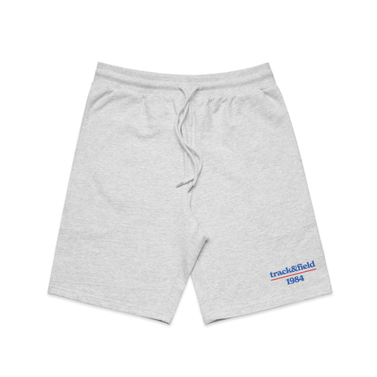 Vice 84 'Track&Field' Embroidered Jogger Shorts - Ash