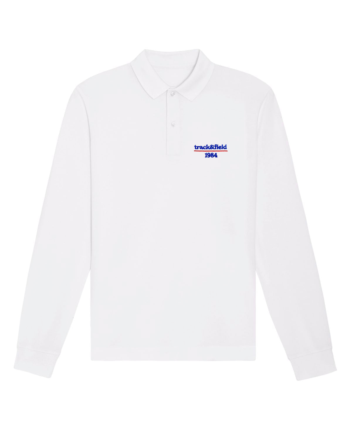 Vice 84 'Track&Field' Organic Longsleeve Polo - White