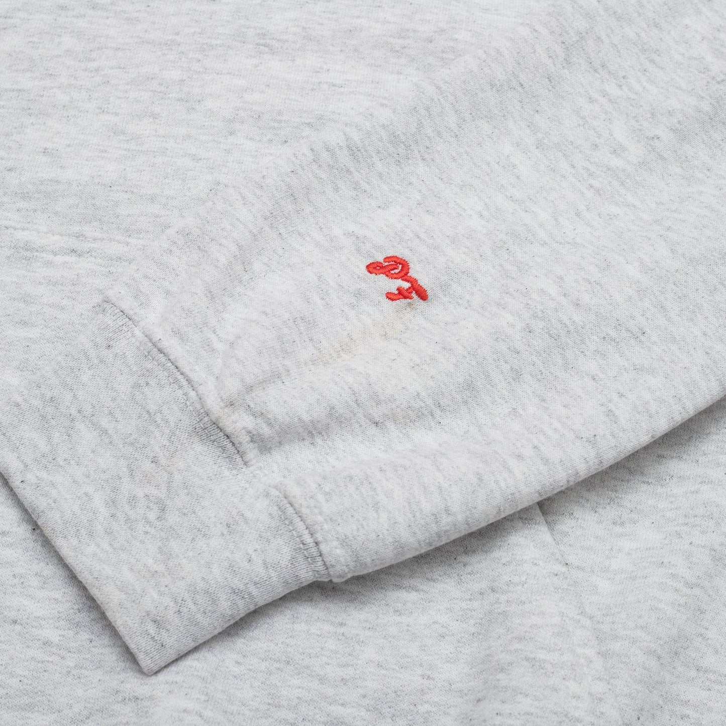 Pomme Frite 'Chips' Embroidered Hoodie - Ash - UN:IK Clothing
