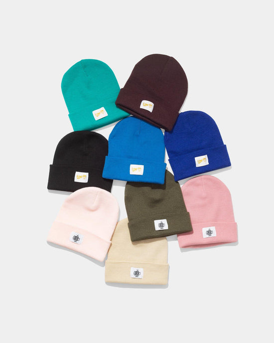 Essentials Label Beanies - UN:IK Clothing