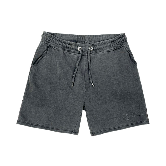 Essenitals 'Sets' Vintage Washed Jogger Shorts - Washed Black