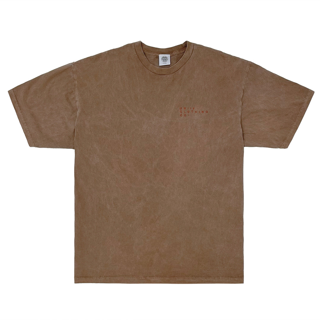 Essentials 'Sets' Vintage Washed Tee - Chestnut