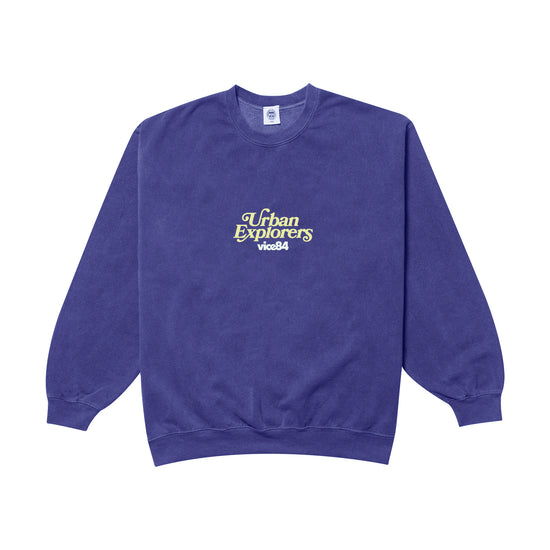Vice 84 'Rambler' Vintage Washed Sweatshirt - Purple