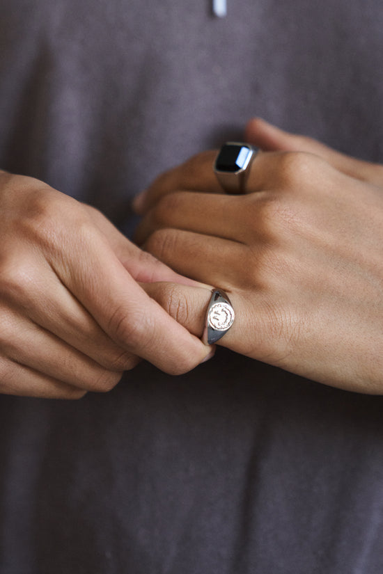 Stone Ring - Silver