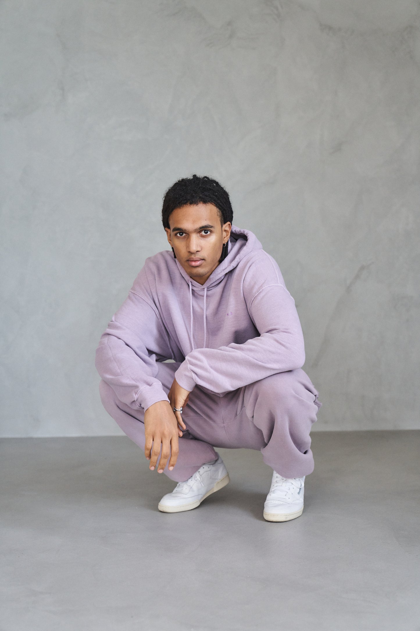 Essentials 'Sets' Vintage Washed Hoodie - Lavender