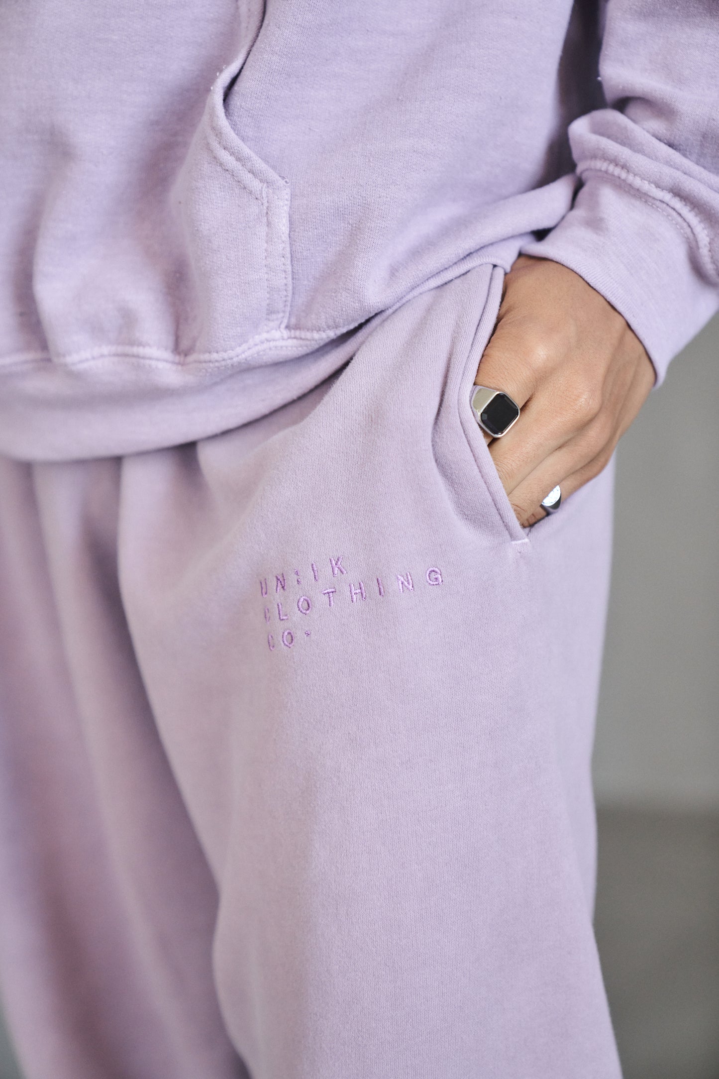 Essentials 'Sets' Vintage Washed Joggers - Lavender