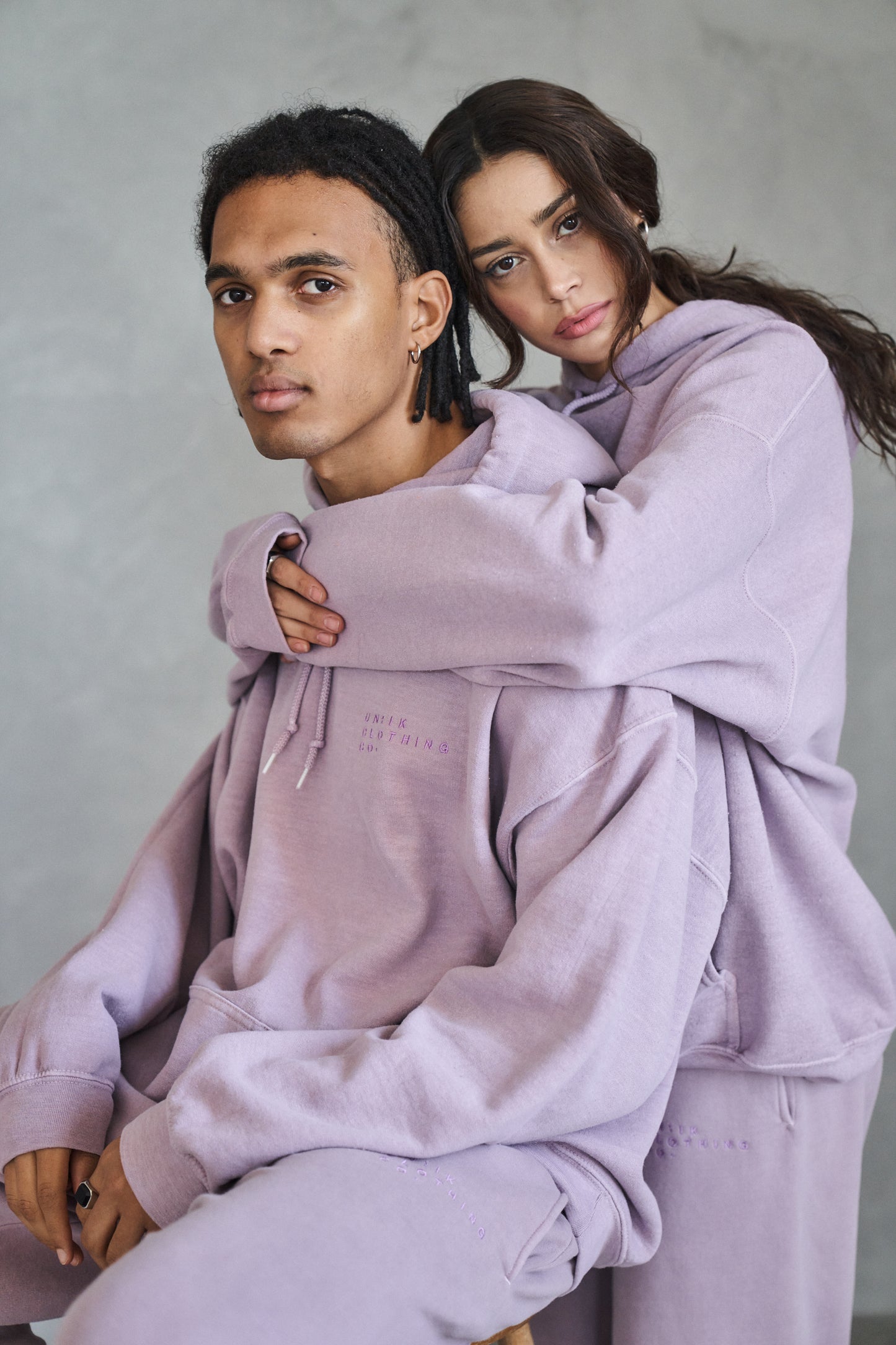 Essentials 'Sets' Vintage Washed Hoodie - Lavender