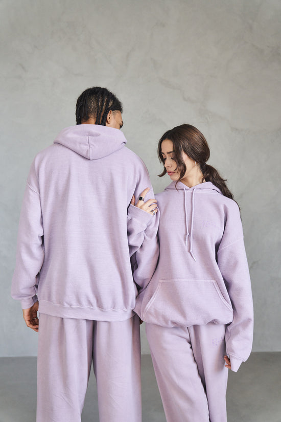 Essentials 'Sets' Vintage Washed Hoodie - Lavender