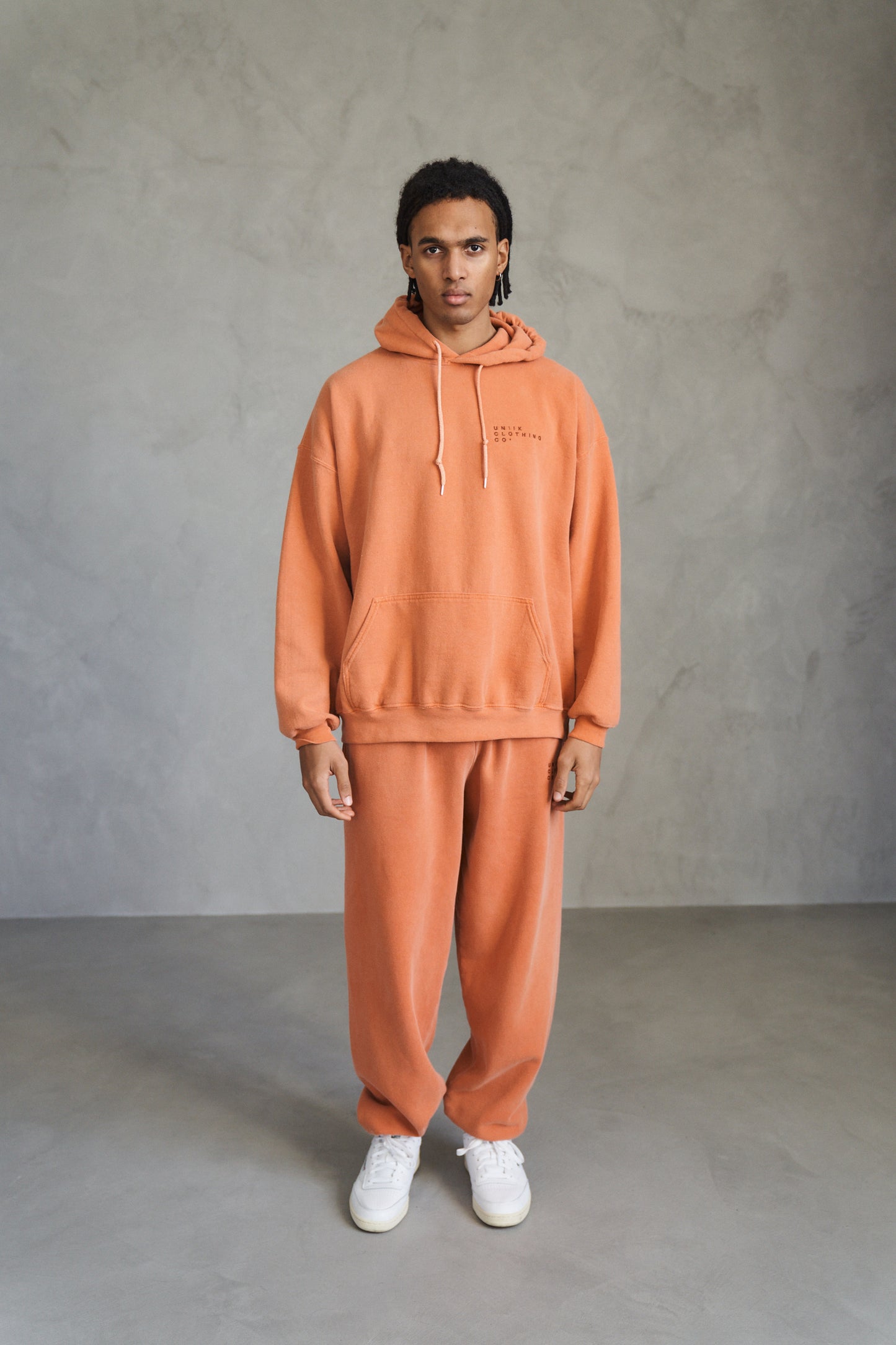 Essentials 'Sets' Vintage Washed Joggers - Tangerine