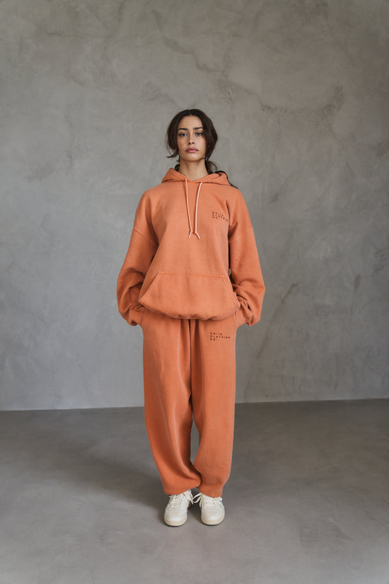 Essentials 'Sets' Vintage Washed Joggers - Tangerine