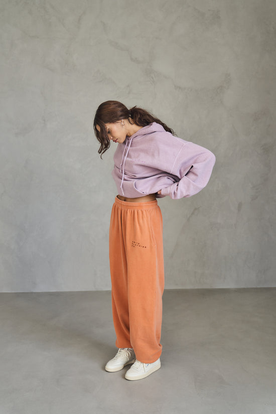 Essentials 'Sets' Vintage Washed Joggers - Tangerine