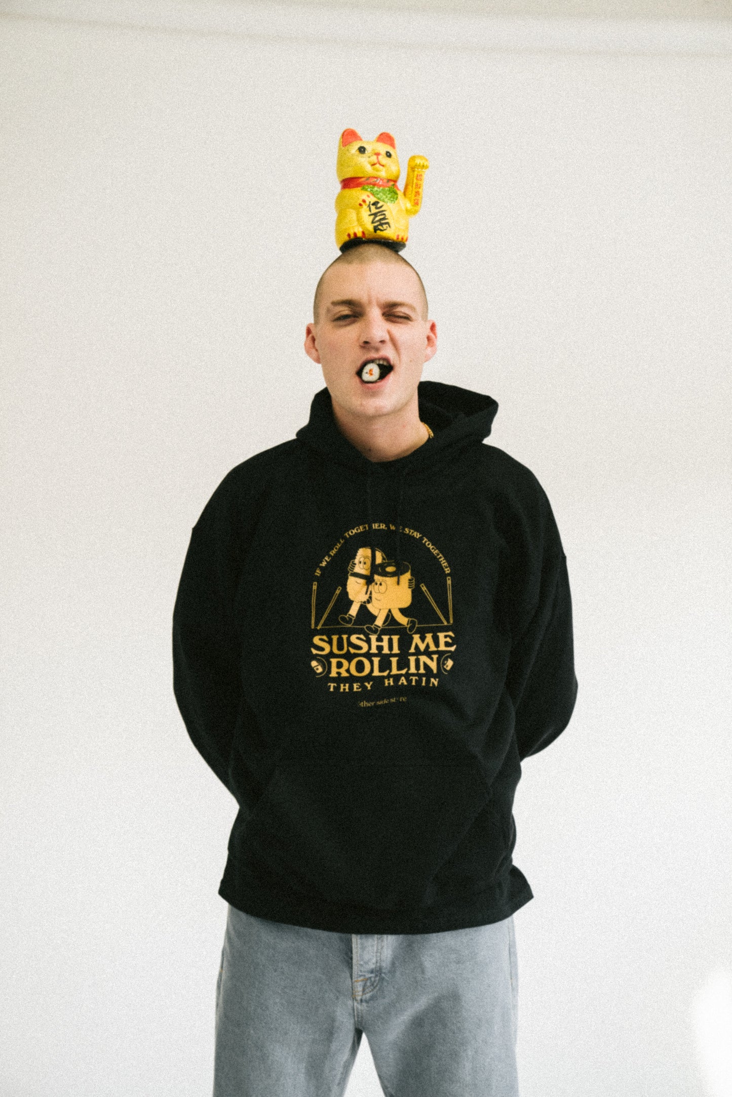 Other Side Store 'Sushi Me Rollin' Hoodie - Black