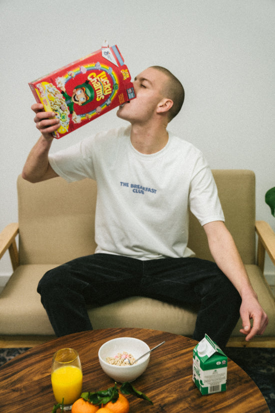 Other Side Store 'Breakfast Club' Tee - White