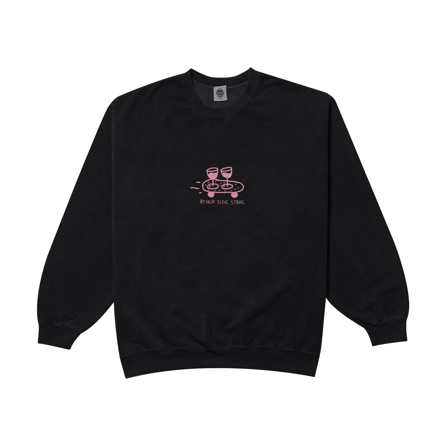 Other Side Store 'Wine Skate' Sweater - Black