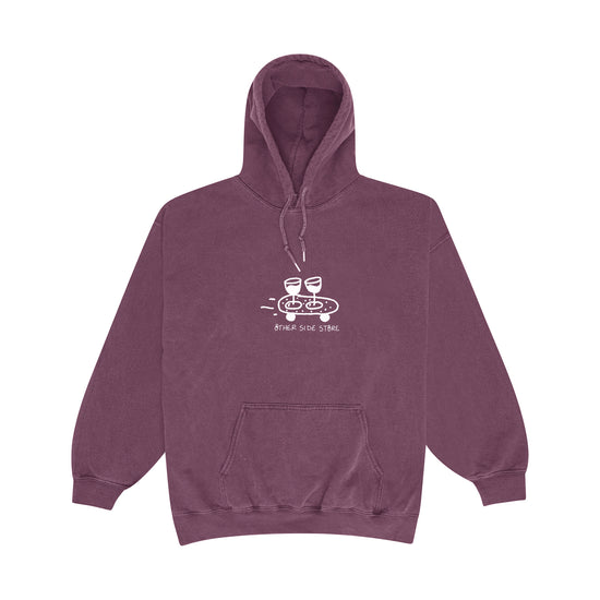 Other Side Store 'Wine Skate' Hoodie - Vintage Washed Plum