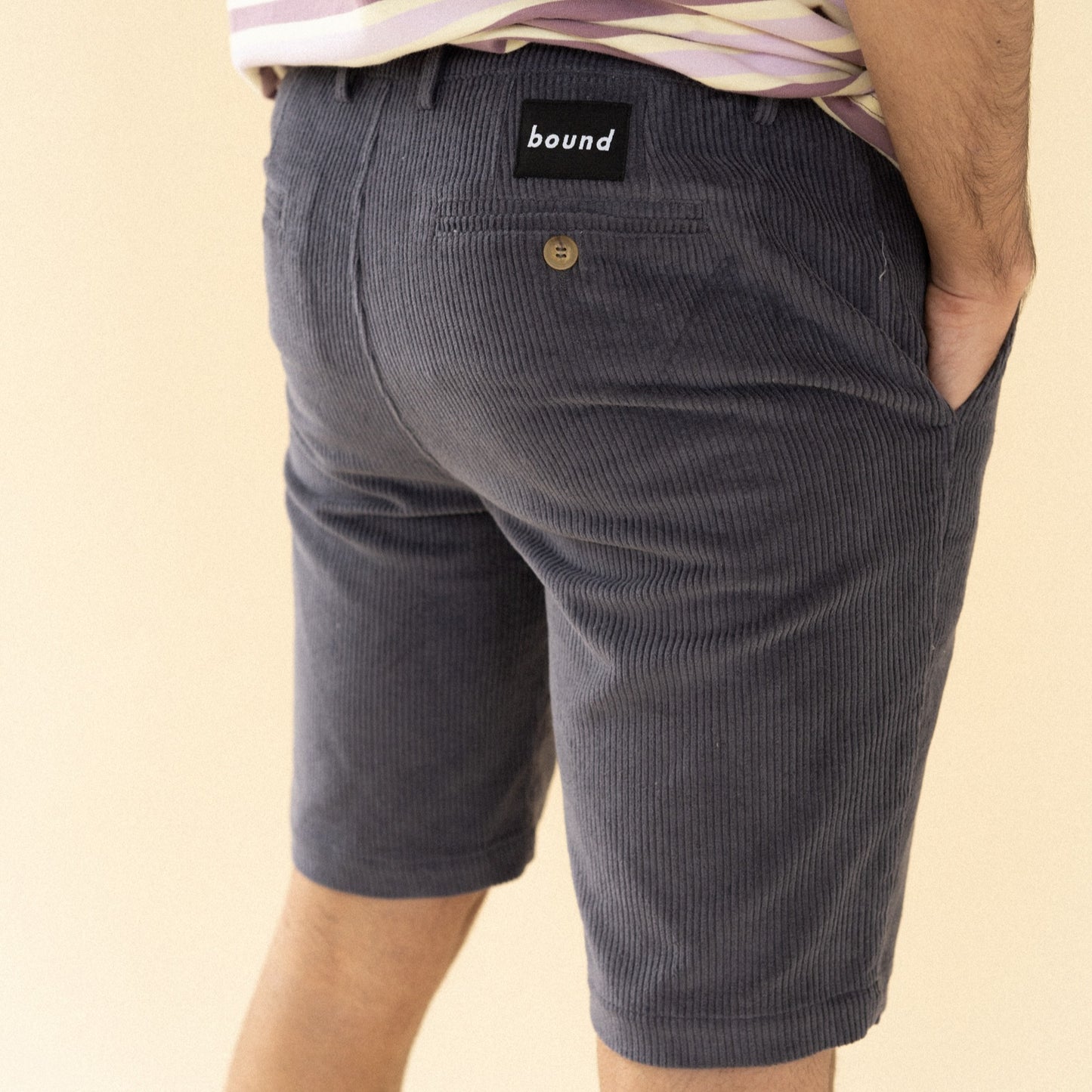 bound 'Charcoal' Cord Shorts