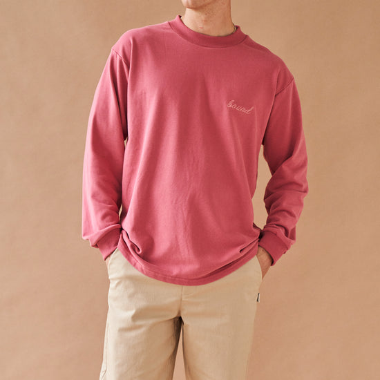 bound 'Berry Script' Embroidered Longsleeve Tee