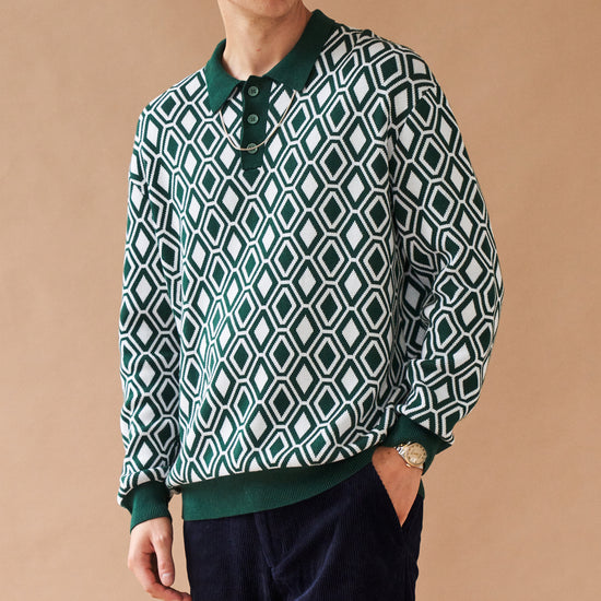 Load image into Gallery viewer, bound &amp;#39;Betis&amp;#39; Longsleeve Polo
